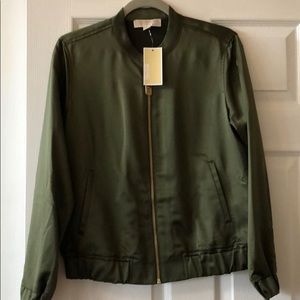 Green bomber jacket